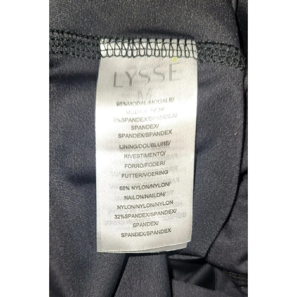 Lysse Navy Blue Marais Scrunched Knee-Length Dress Size M